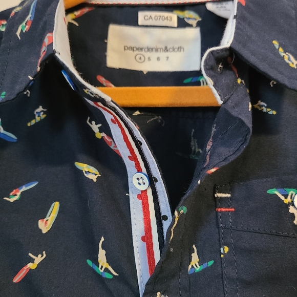 NWOT Boys Collared Cotton Shirt - Picture 5 of 8